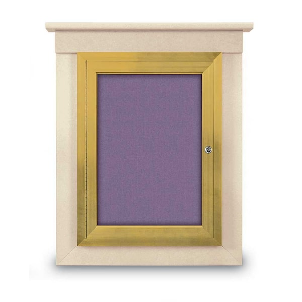 Sliding Glass Enclosed Letterboard, 48"x3